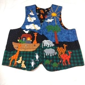 Noah's Ark Hand Crafted Reversible Vest One Size